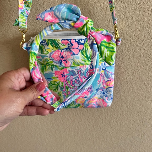 Handmade Lilly Pulitzer crossbody w/ matching headband - Picture 3 of 4